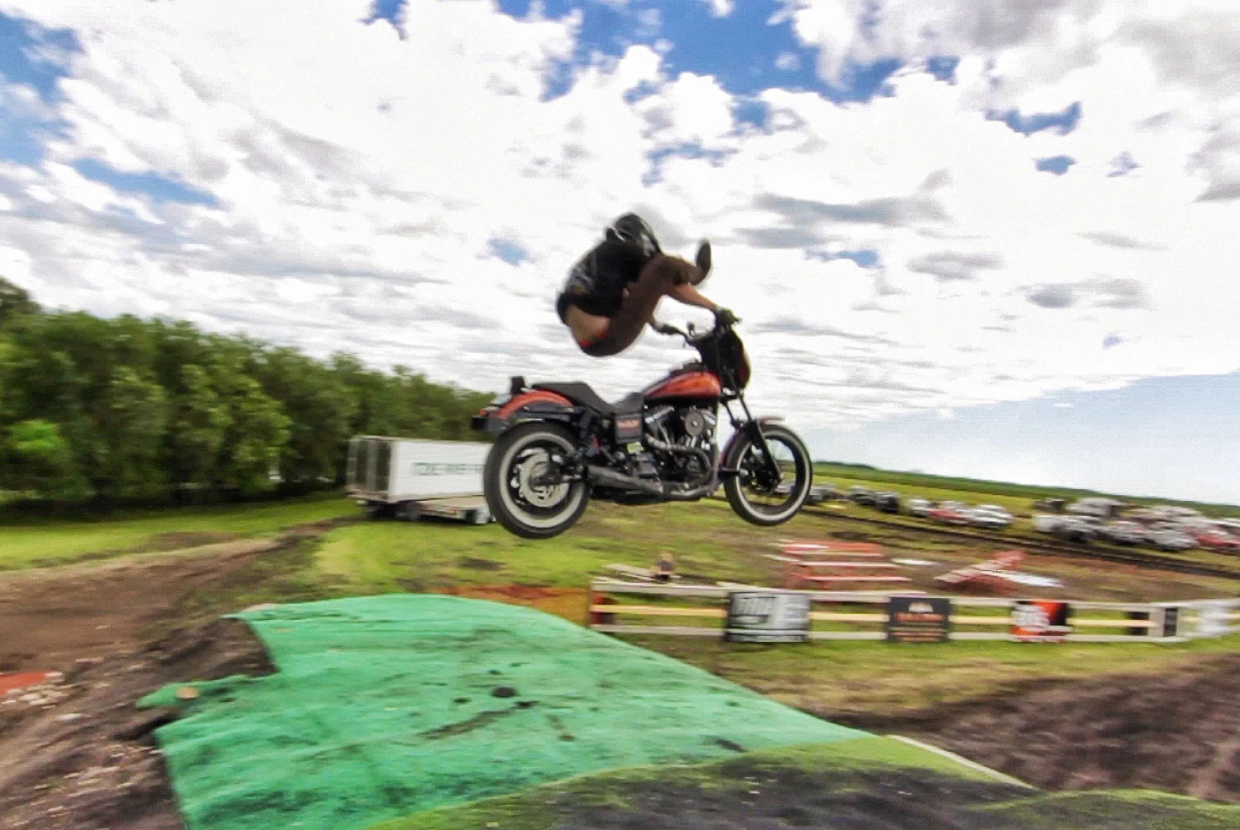 Lee Stuart during the motovlog and stunt years