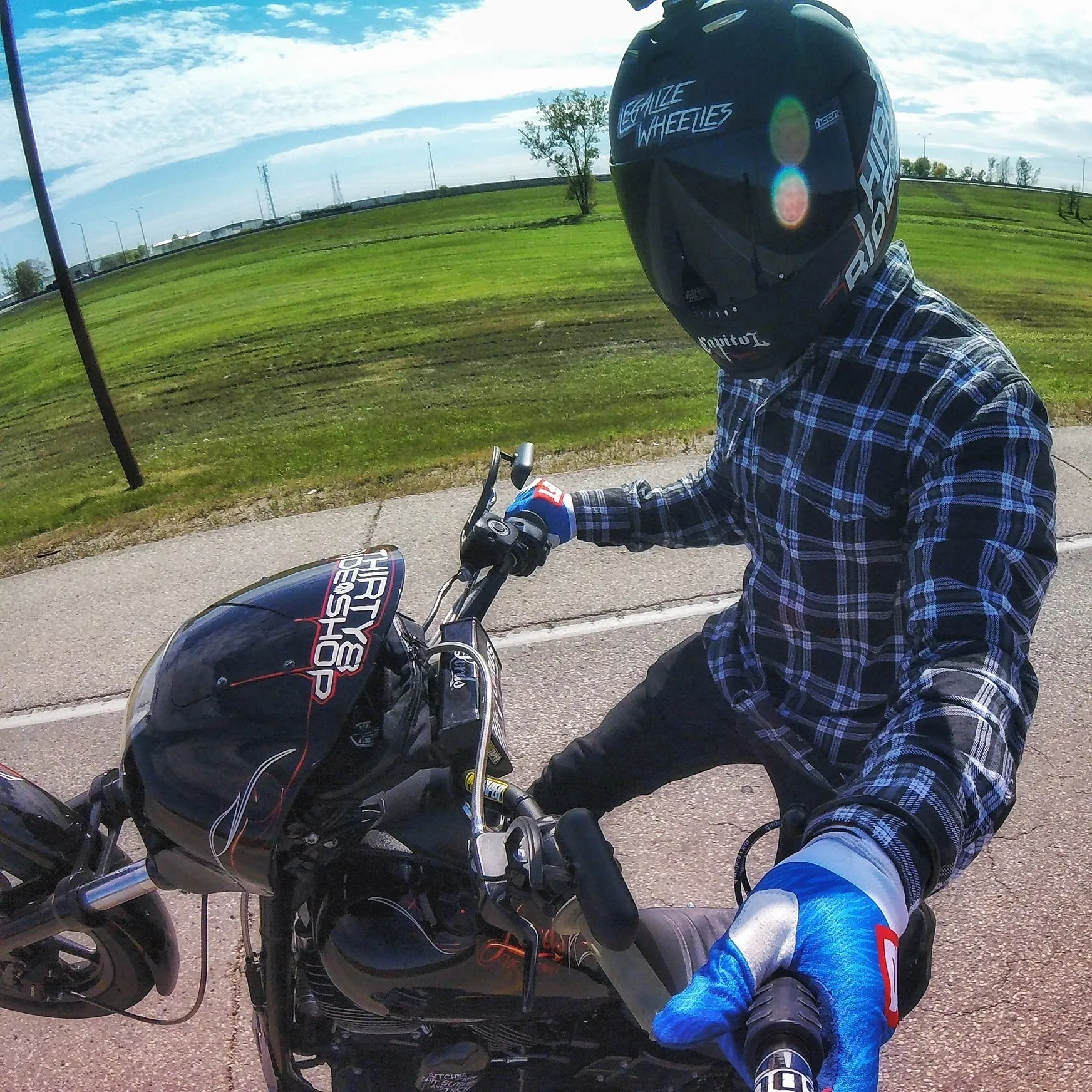 Lee Stuart during the motovlog and clothing years