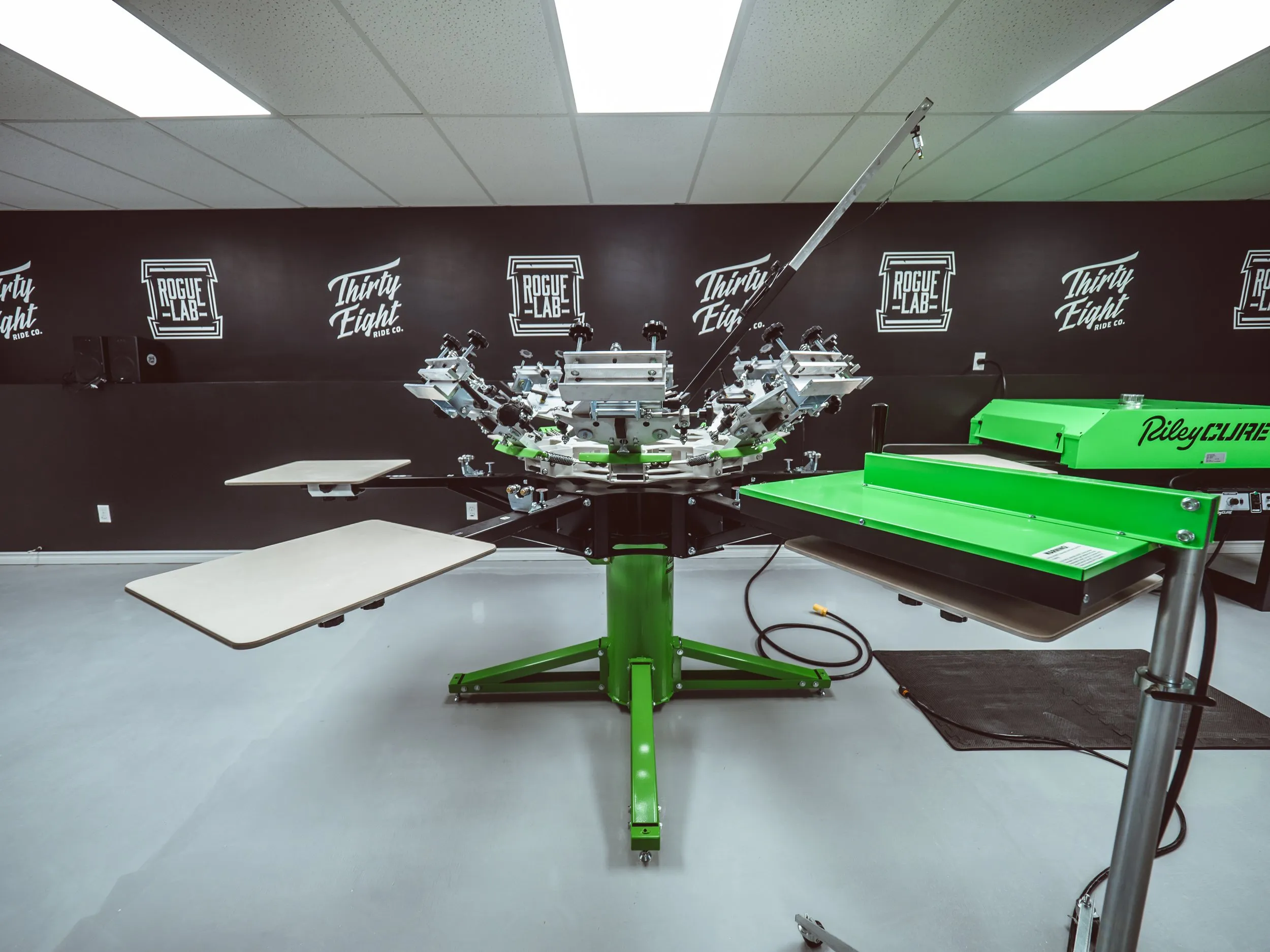 Lee Stuart's basement print shop