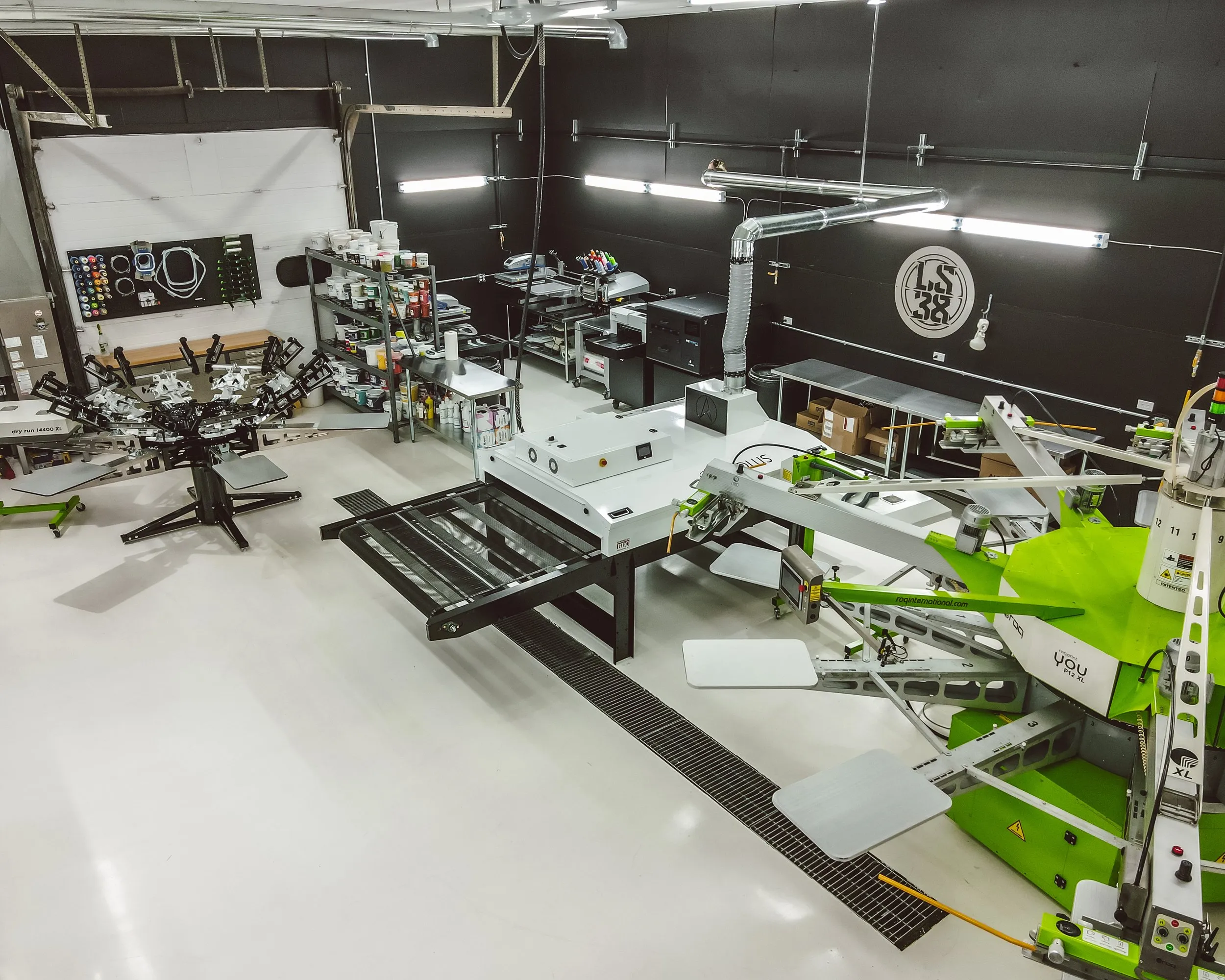 Rogue Lab production floor from above