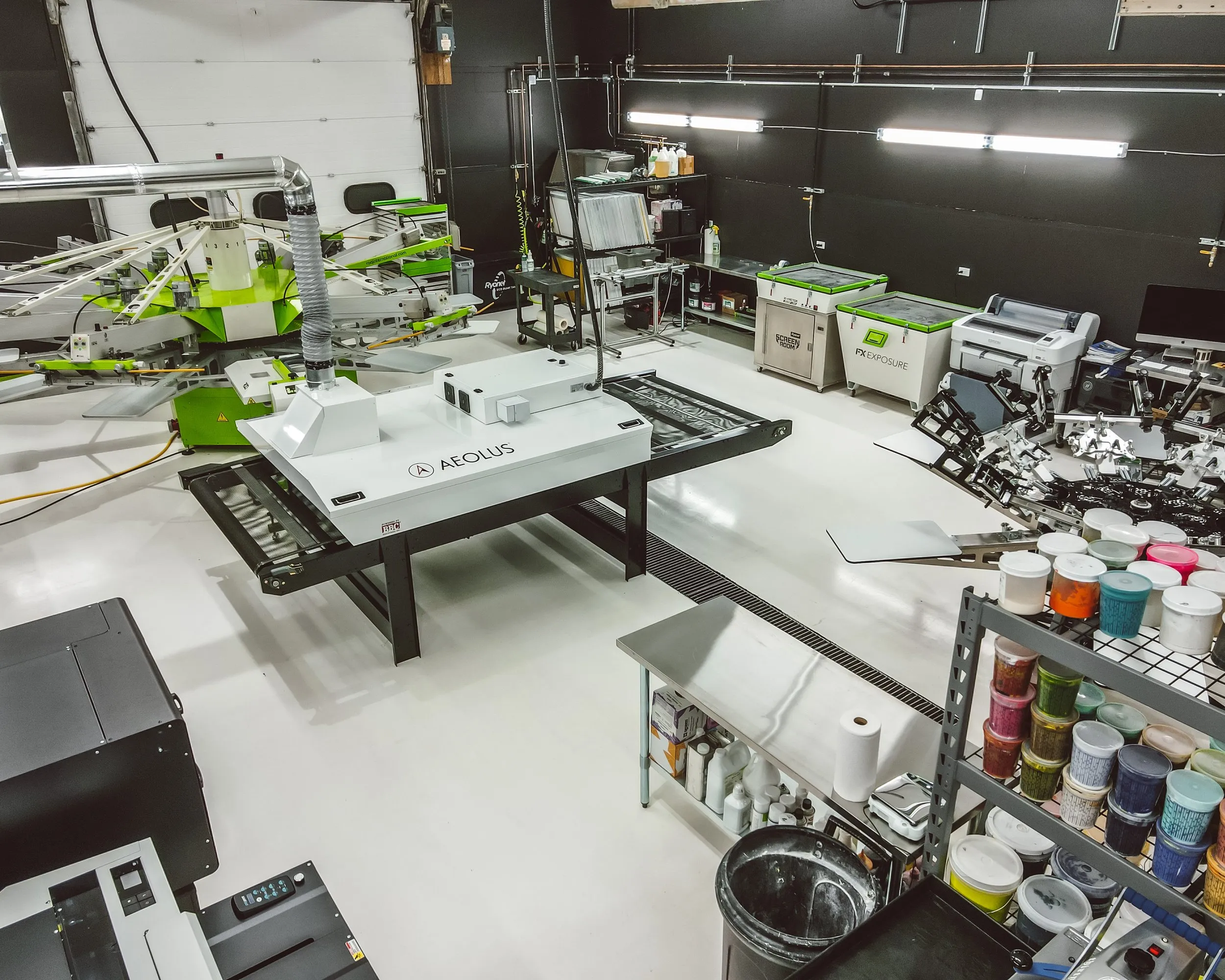 Automatic screen-printing equipment in shop 2.0